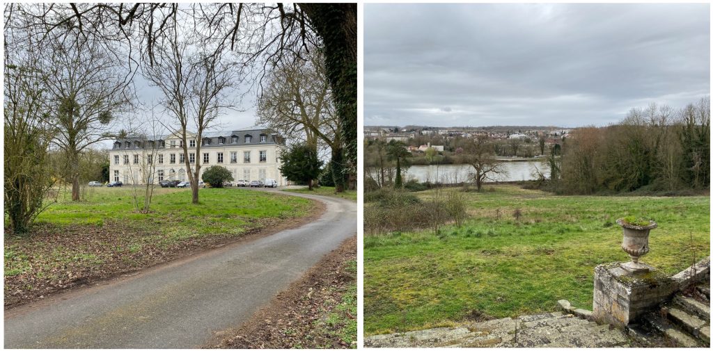 Un lieu apaisant par la présence des arbres, des grandes pelouses et les vues lointaines sur la Seine