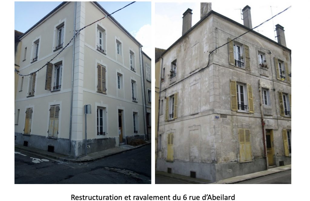 Restructuration et ravalement du 6 rue d'Abeilard